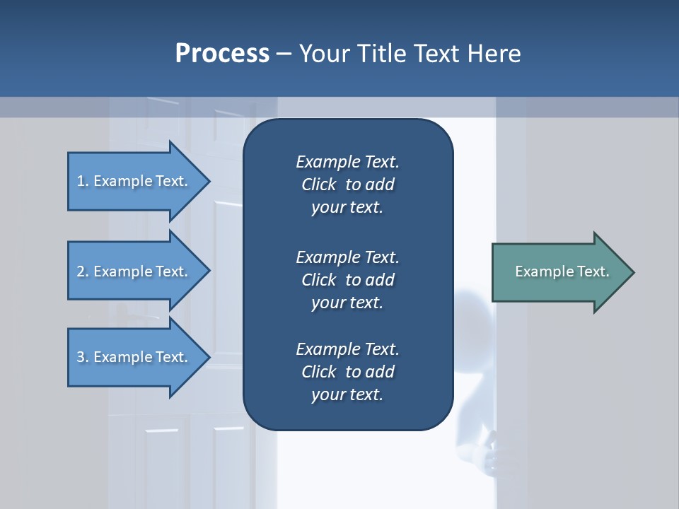 Alone Exit Door PowerPoint Template