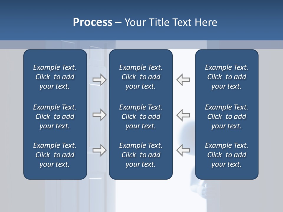 Alone Exit Door PowerPoint Template