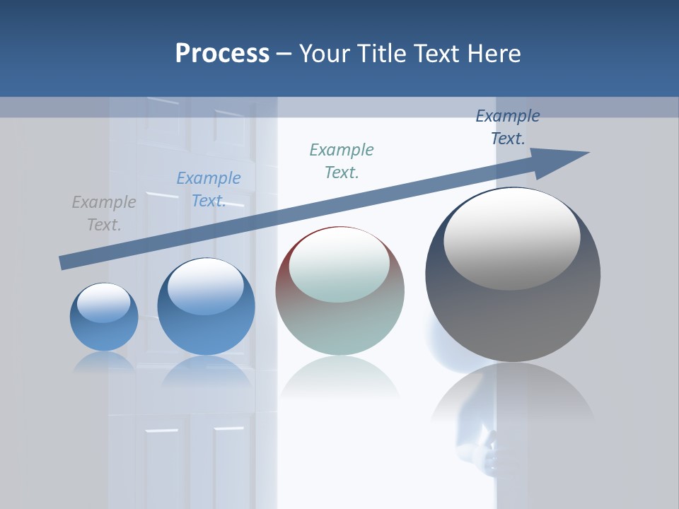 Alone Exit Door PowerPoint Template