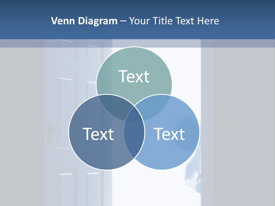 Alone Exit Door PowerPoint Template