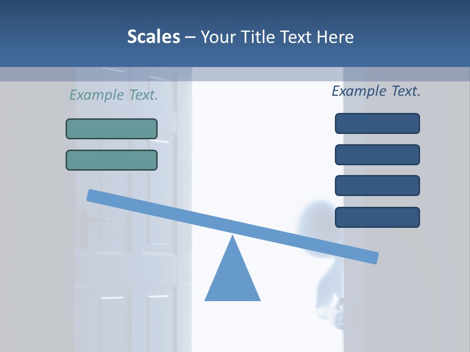 Alone Exit Door PowerPoint Template
