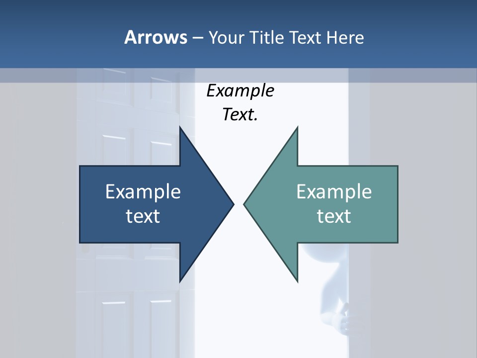Alone Exit Door PowerPoint Template