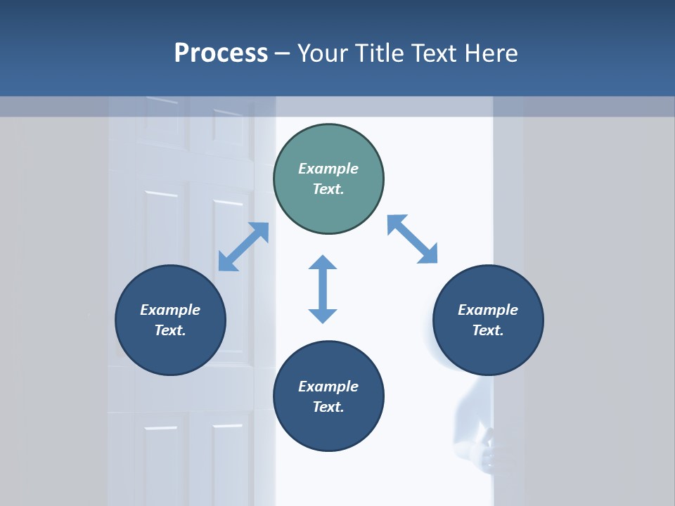 Alone Exit Door PowerPoint Template