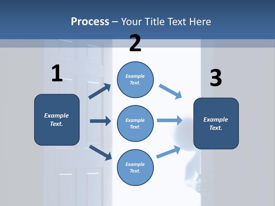Alone Exit Door PowerPoint Template