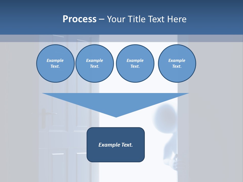Alone Exit Door PowerPoint Template