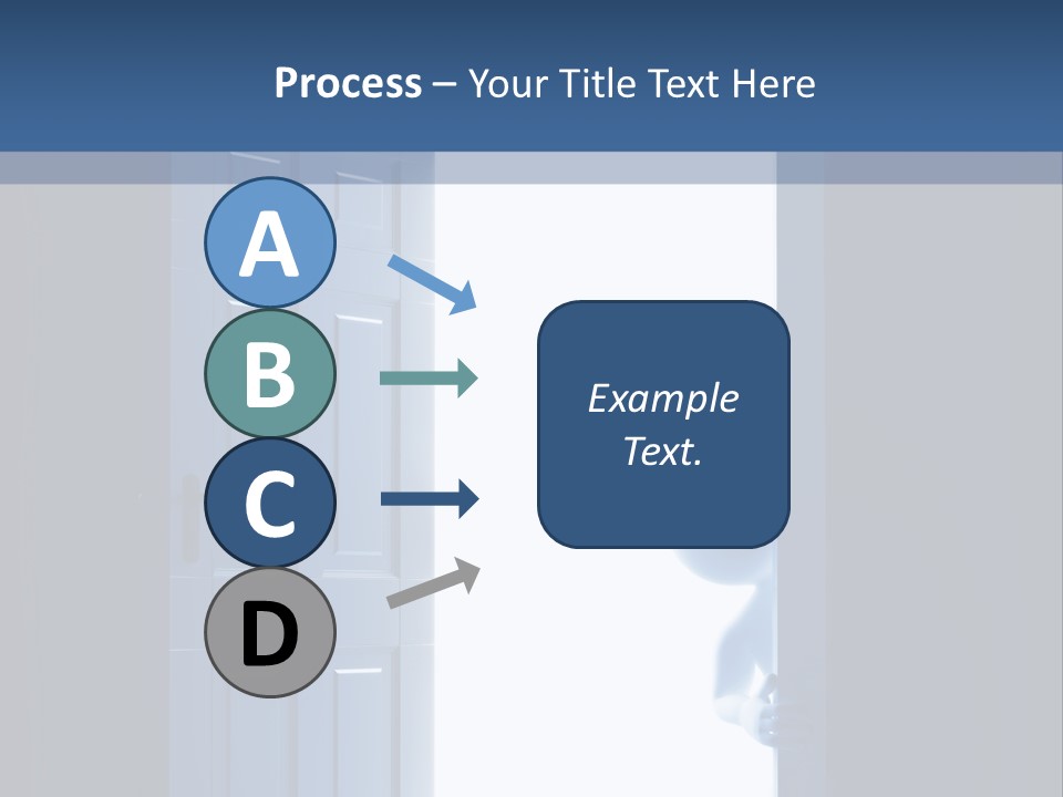 Alone Exit Door PowerPoint Template