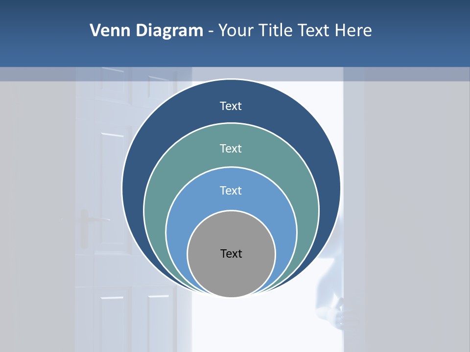 Alone Exit Door PowerPoint Template