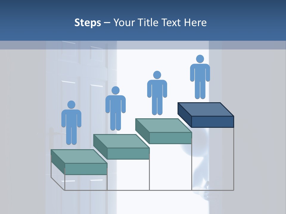 Alone Exit Door PowerPoint Template