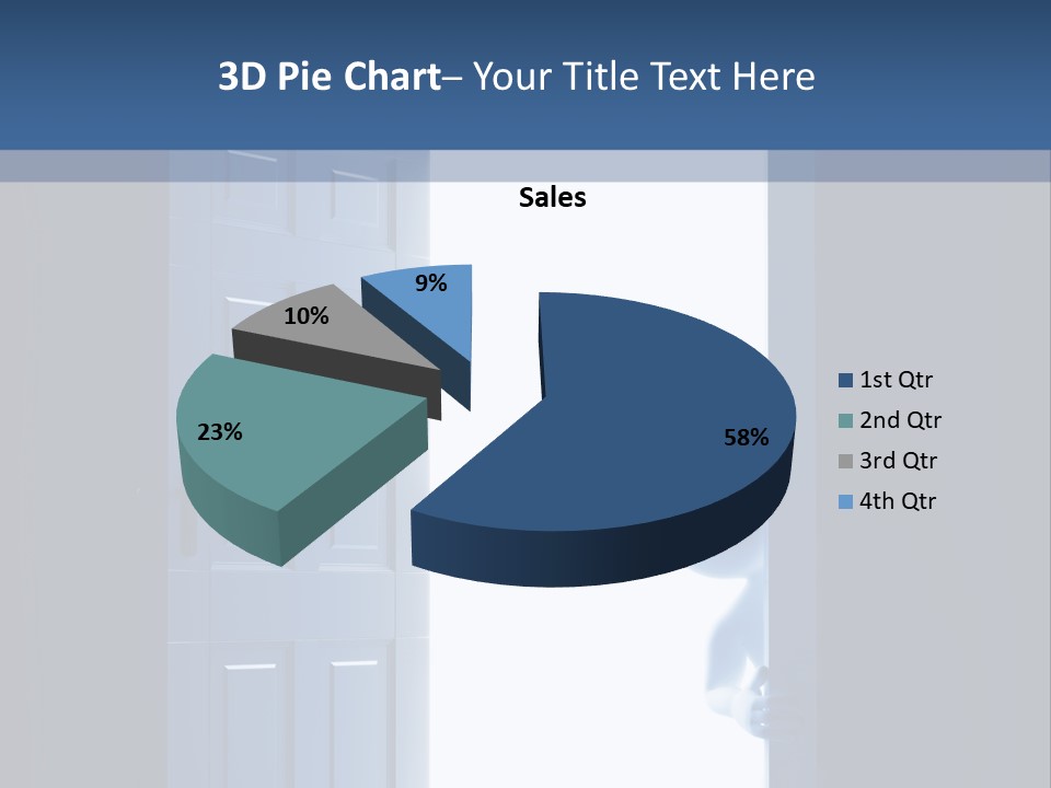 Alone Exit Door PowerPoint Template