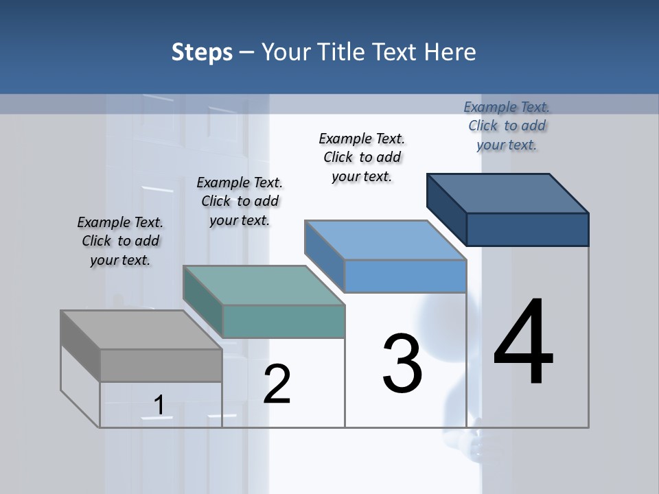 Alone Exit Door PowerPoint Template
