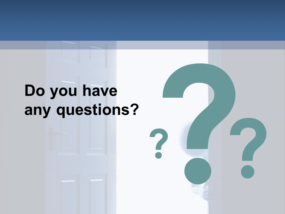 Alone Exit Door PowerPoint Template