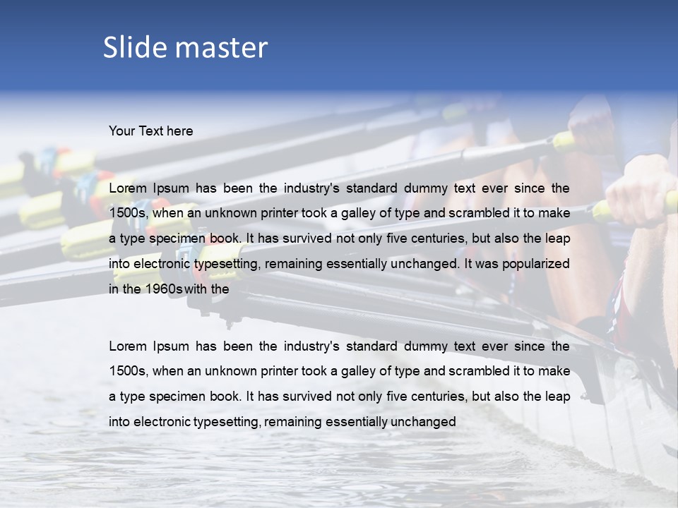 Boat Effort Competition PowerPoint Template