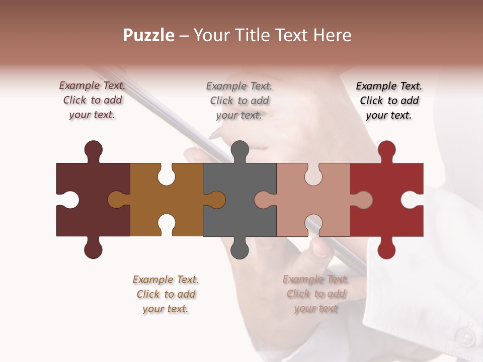 Completion Caucasian Corporate PowerPoint Template