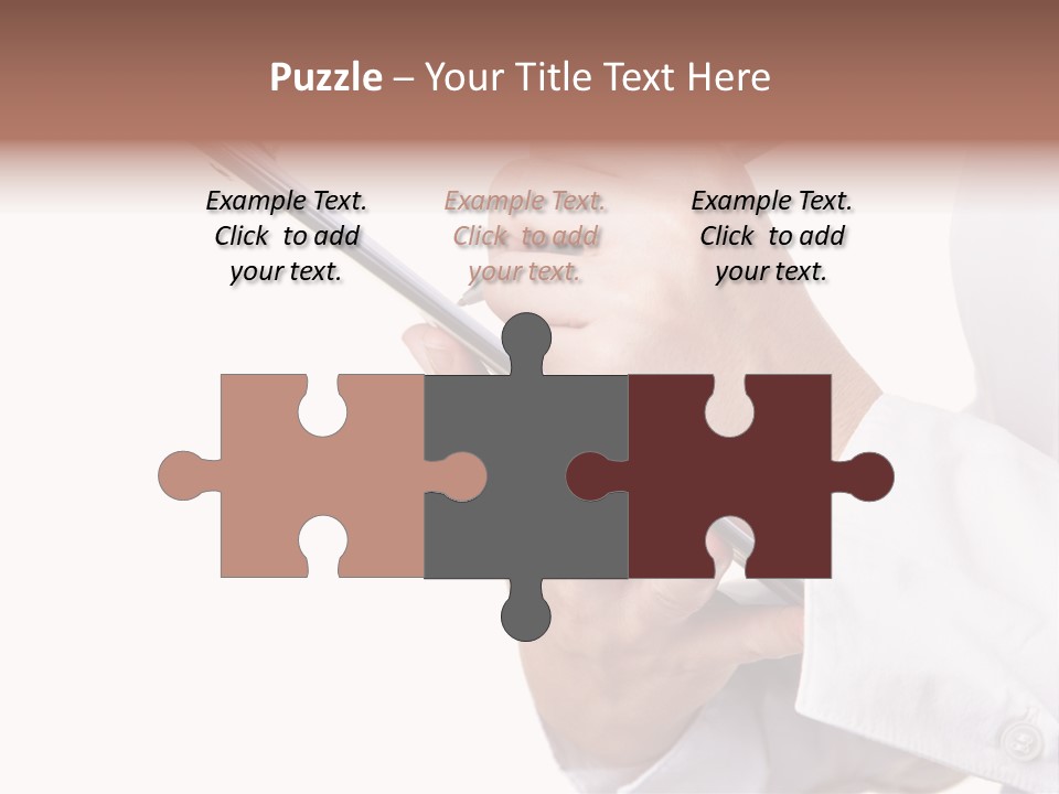 Completion Caucasian Corporate PowerPoint Template