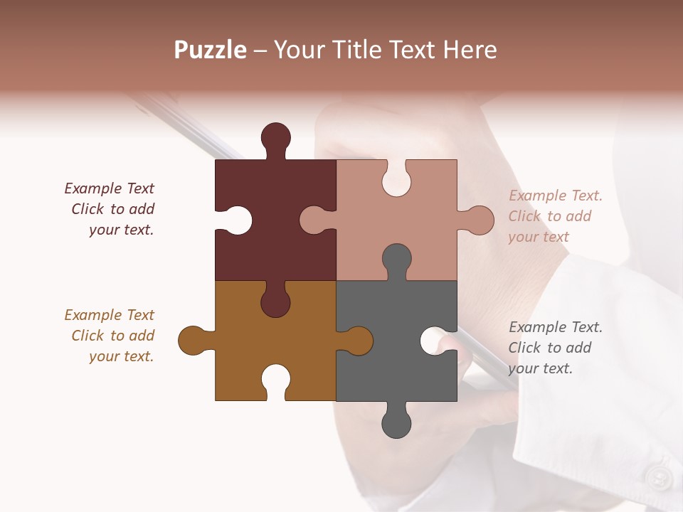 Completion Caucasian Corporate PowerPoint Template