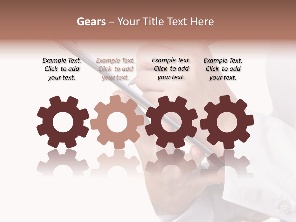 Completion Caucasian Corporate PowerPoint Template