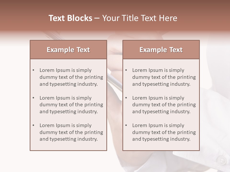 Completion Caucasian Corporate PowerPoint Template