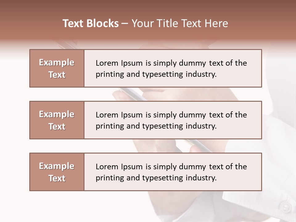Completion Caucasian Corporate PowerPoint Template