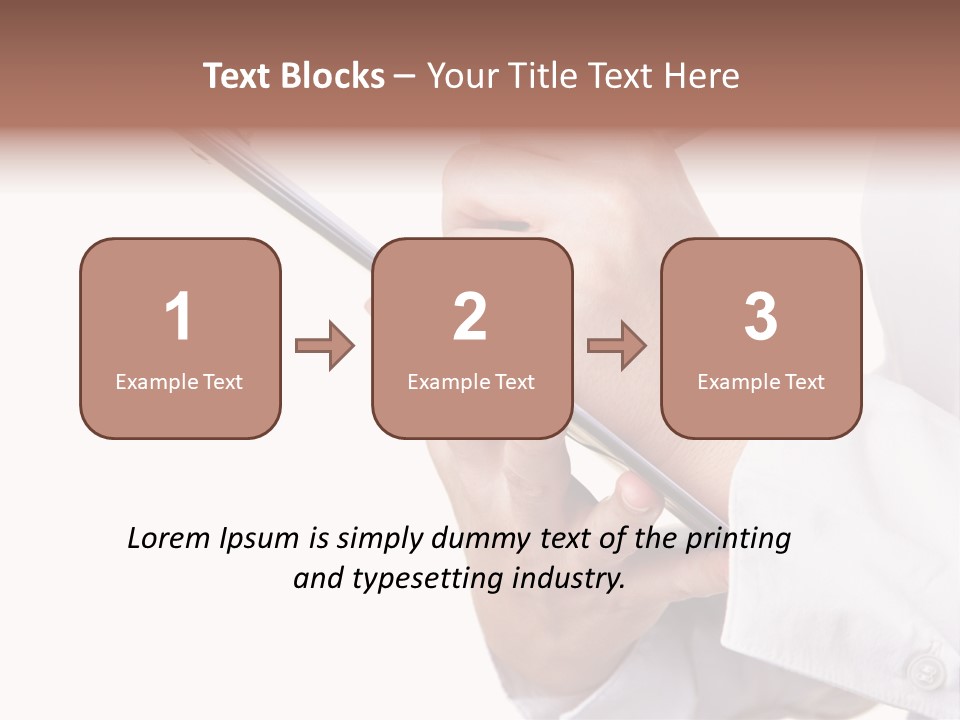 Completion Caucasian Corporate PowerPoint Template