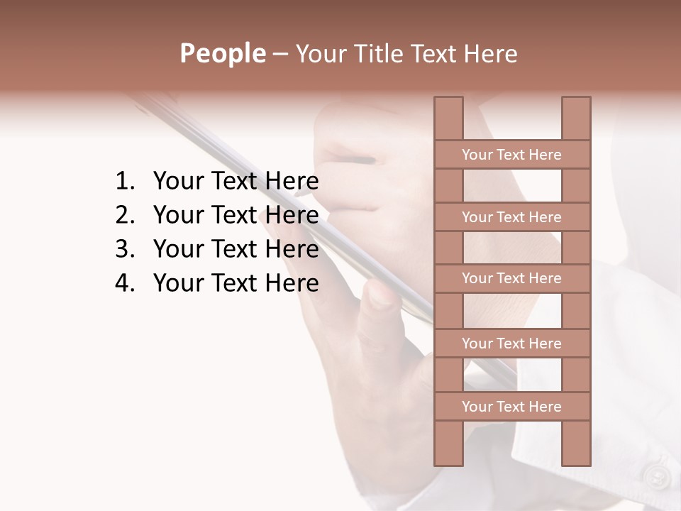 Completion Caucasian Corporate PowerPoint Template
