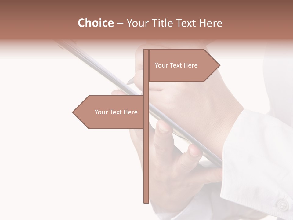 Completion Caucasian Corporate PowerPoint Template