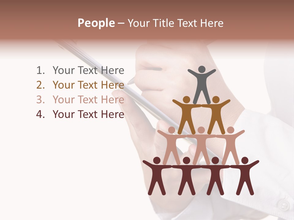 Completion Caucasian Corporate PowerPoint Template