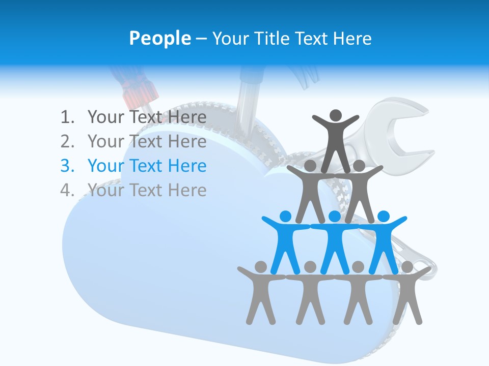 Communication Symbol Service PowerPoint Template