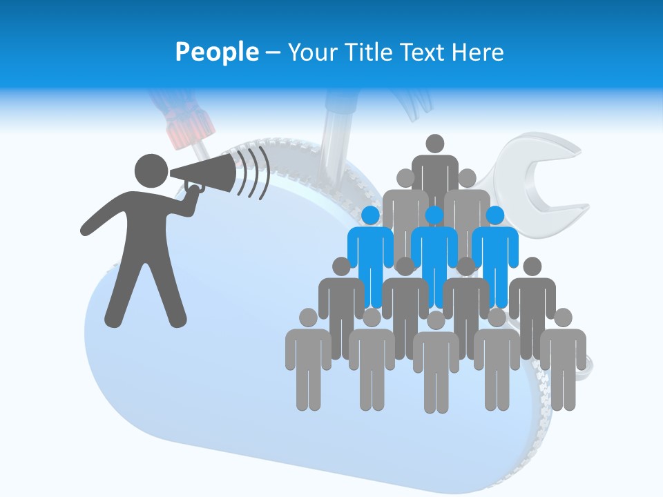 Communication Symbol Service PowerPoint Template