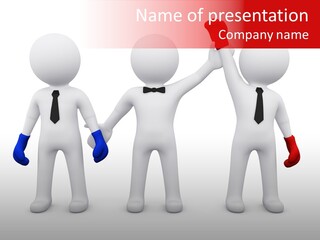 Win Boxing Conflict PowerPoint Template