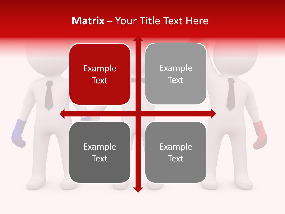 Win Boxing Conflict PowerPoint Template
