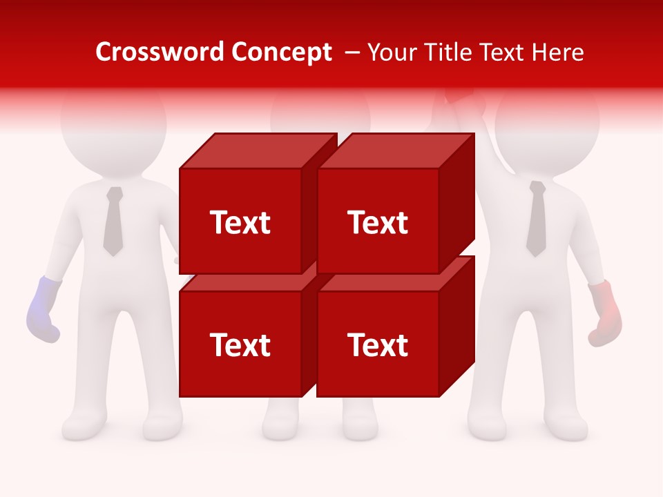 Win Boxing Conflict PowerPoint Template