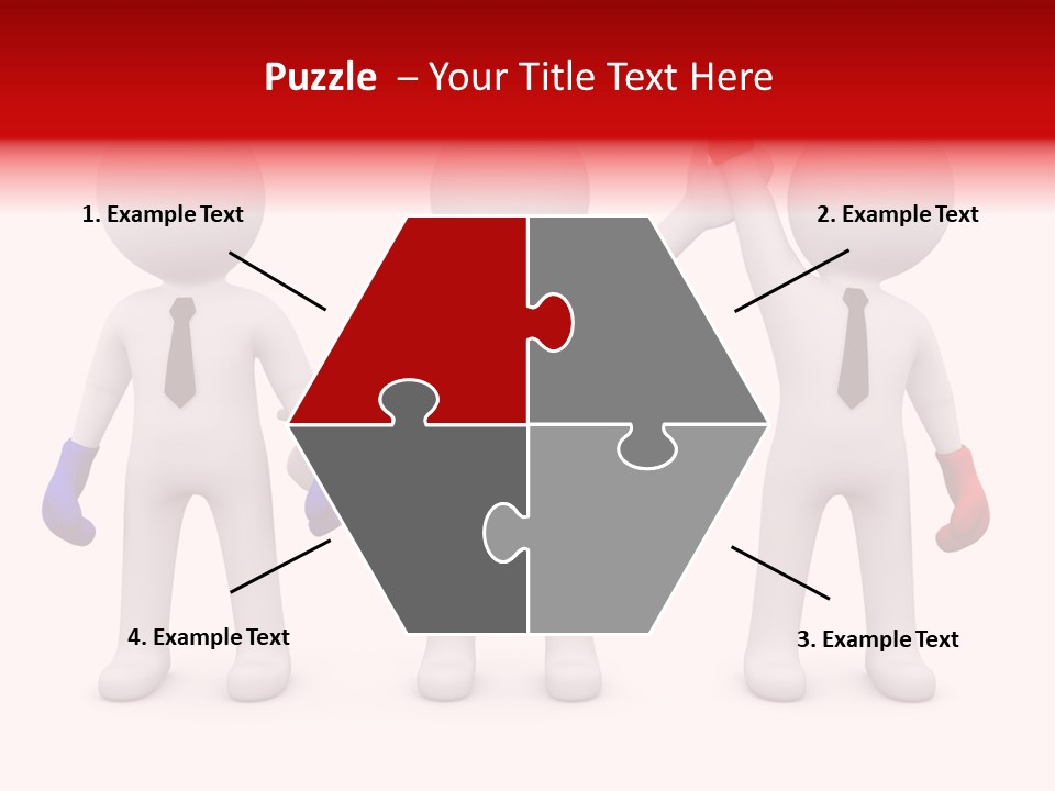 Win Boxing Conflict PowerPoint Template
