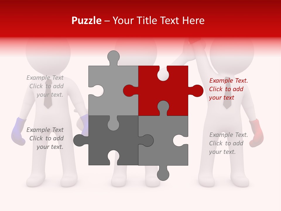 Win Boxing Conflict PowerPoint Template