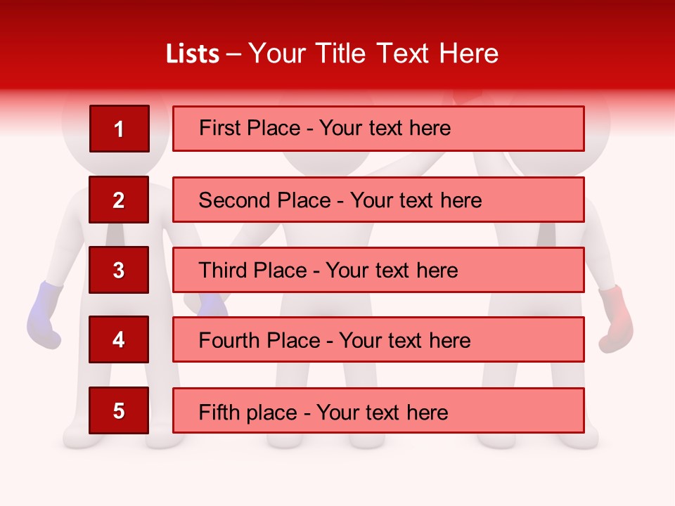 Win Boxing Conflict PowerPoint Template