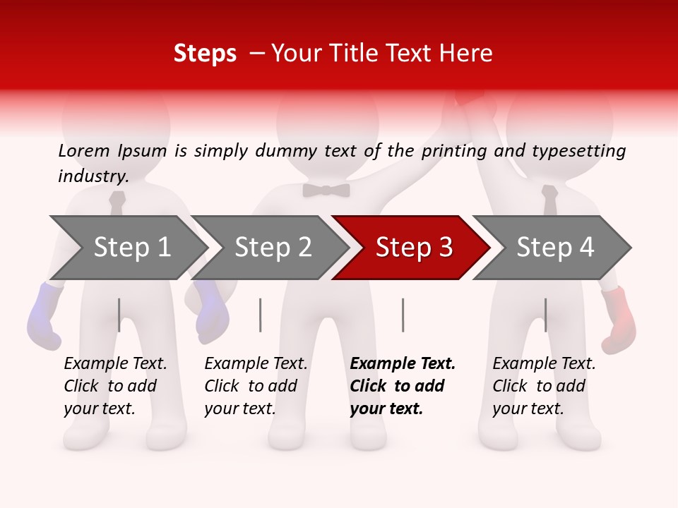 Win Boxing Conflict PowerPoint Template