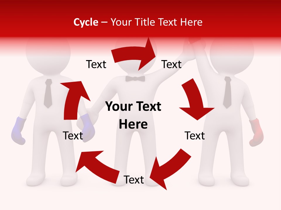 Win Boxing Conflict PowerPoint Template