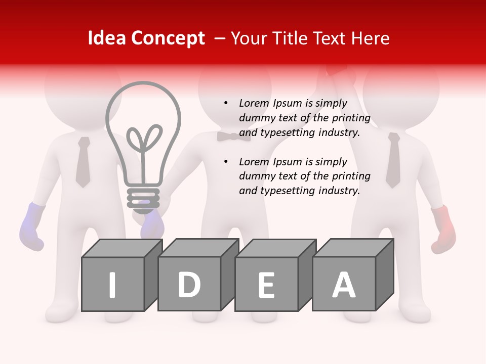 Win Boxing Conflict PowerPoint Template