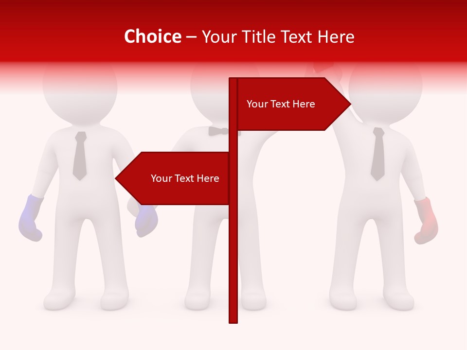 Win Boxing Conflict PowerPoint Template
