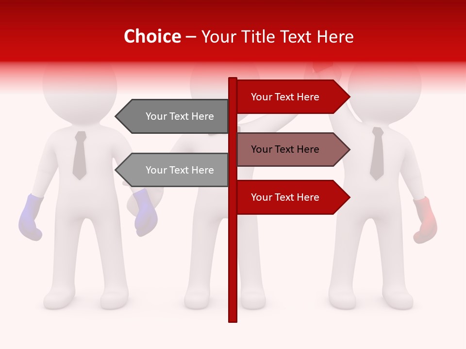 Win Boxing Conflict PowerPoint Template