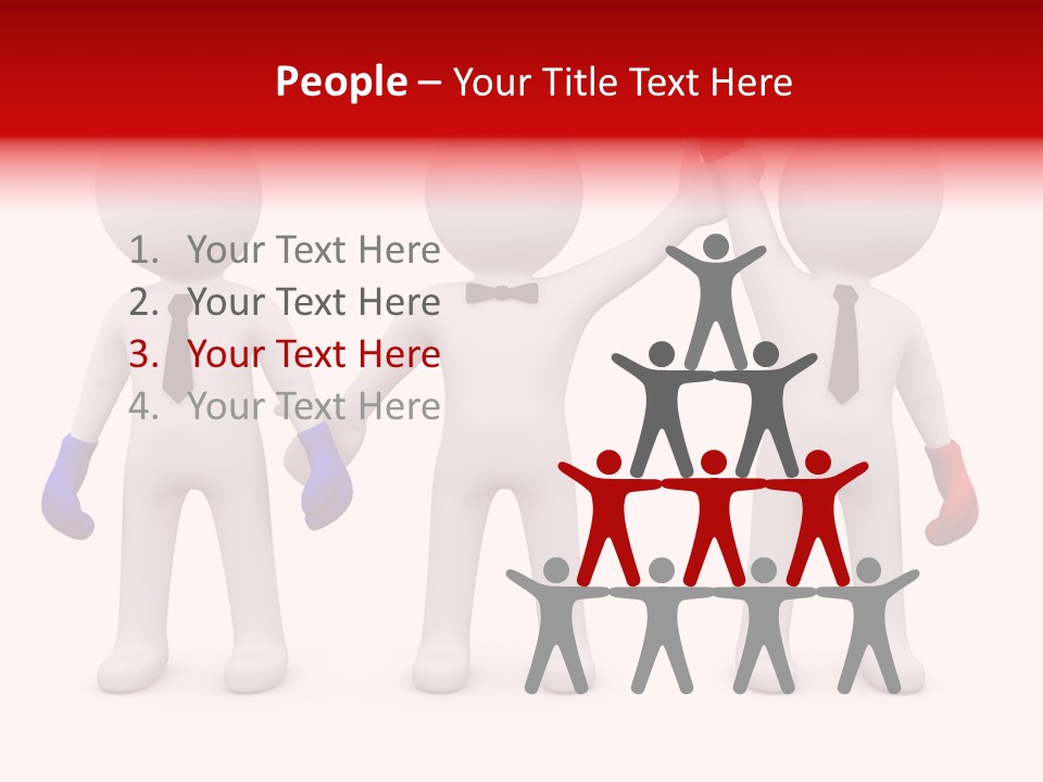 Win Boxing Conflict PowerPoint Template