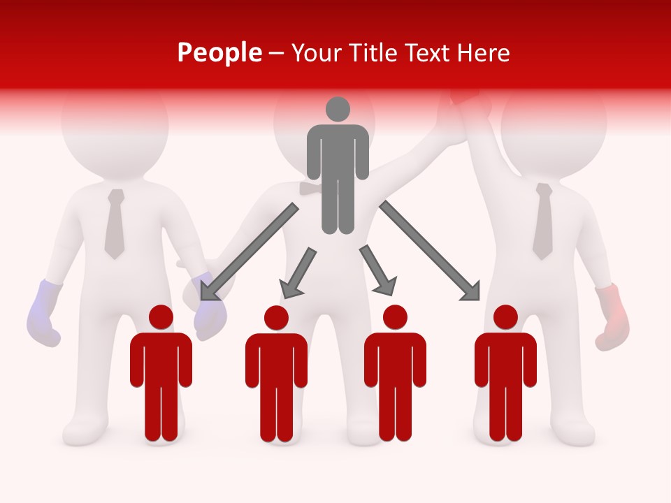 Win Boxing Conflict PowerPoint Template