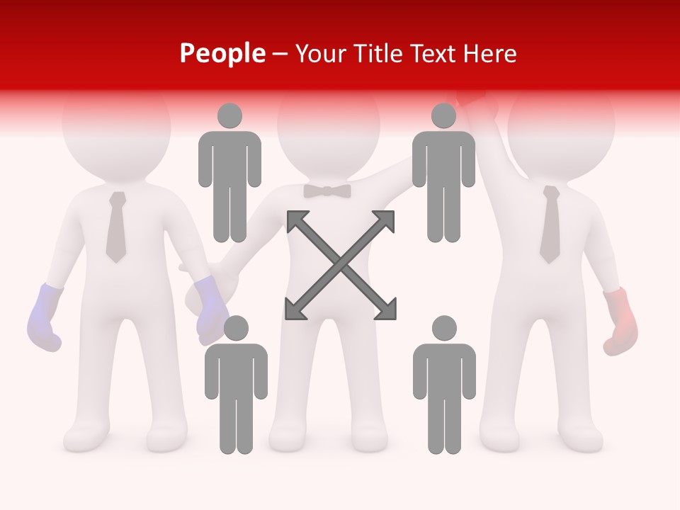 Win Boxing Conflict PowerPoint Template