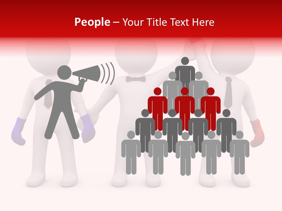 Win Boxing Conflict PowerPoint Template