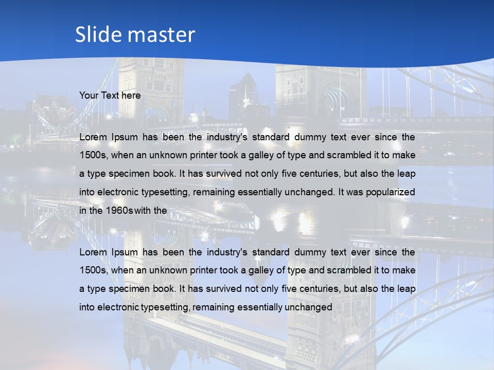 Iconic Attraction Thames PowerPoint Template