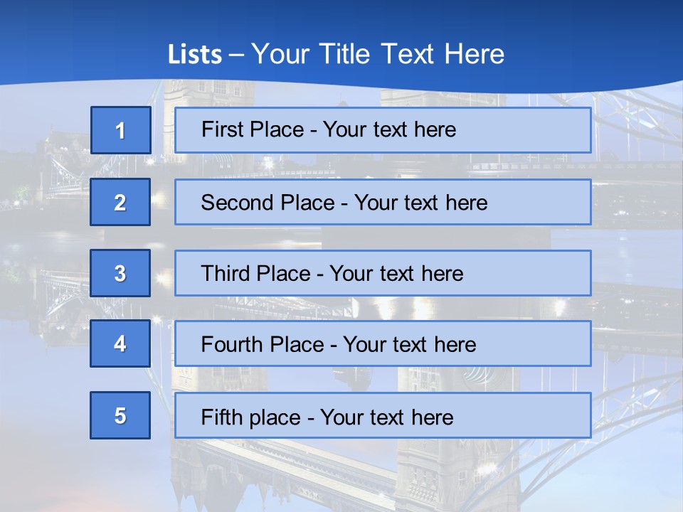 Iconic Attraction Thames PowerPoint Template
