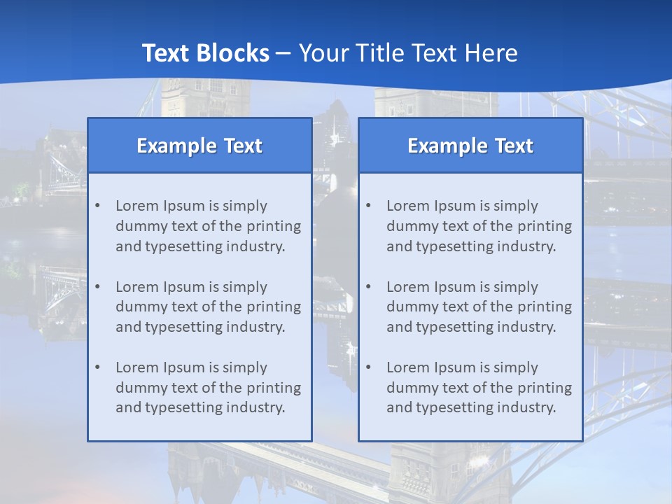 Iconic Attraction Thames PowerPoint Template