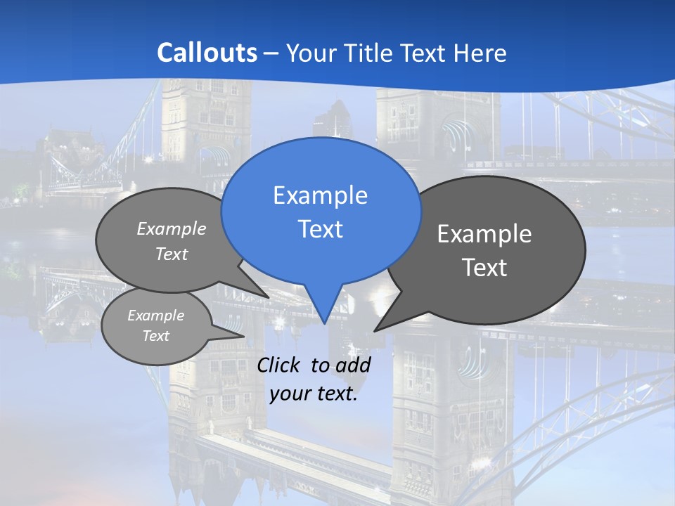 Iconic Attraction Thames PowerPoint Template