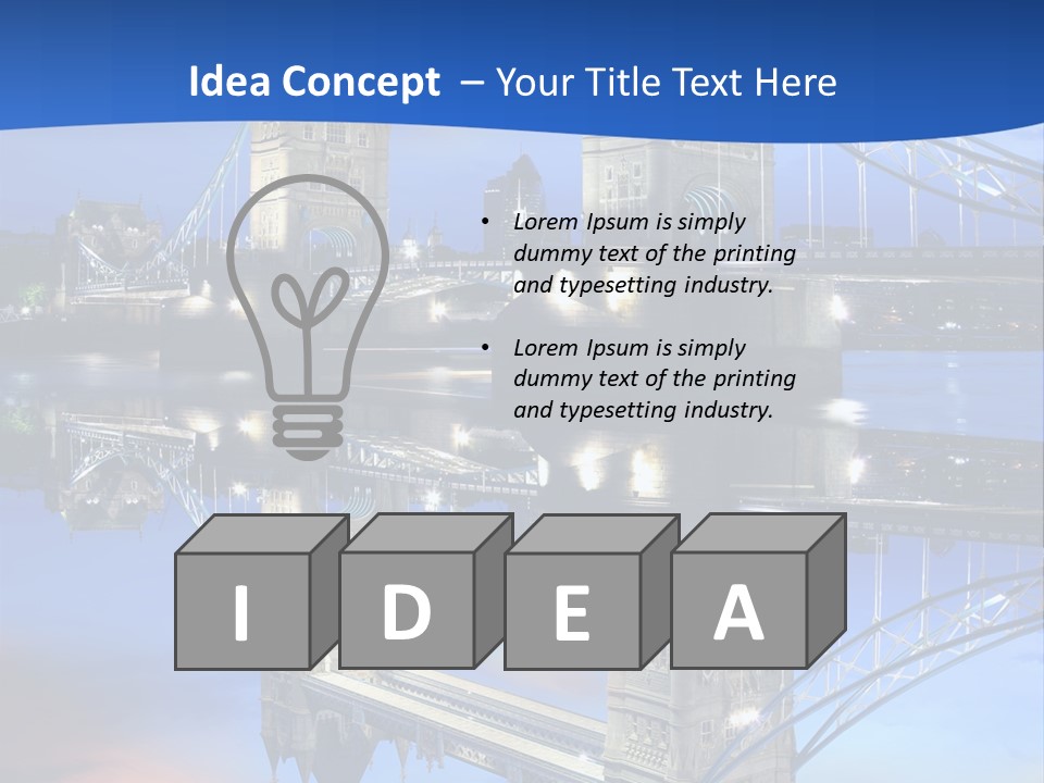 Iconic Attraction Thames PowerPoint Template