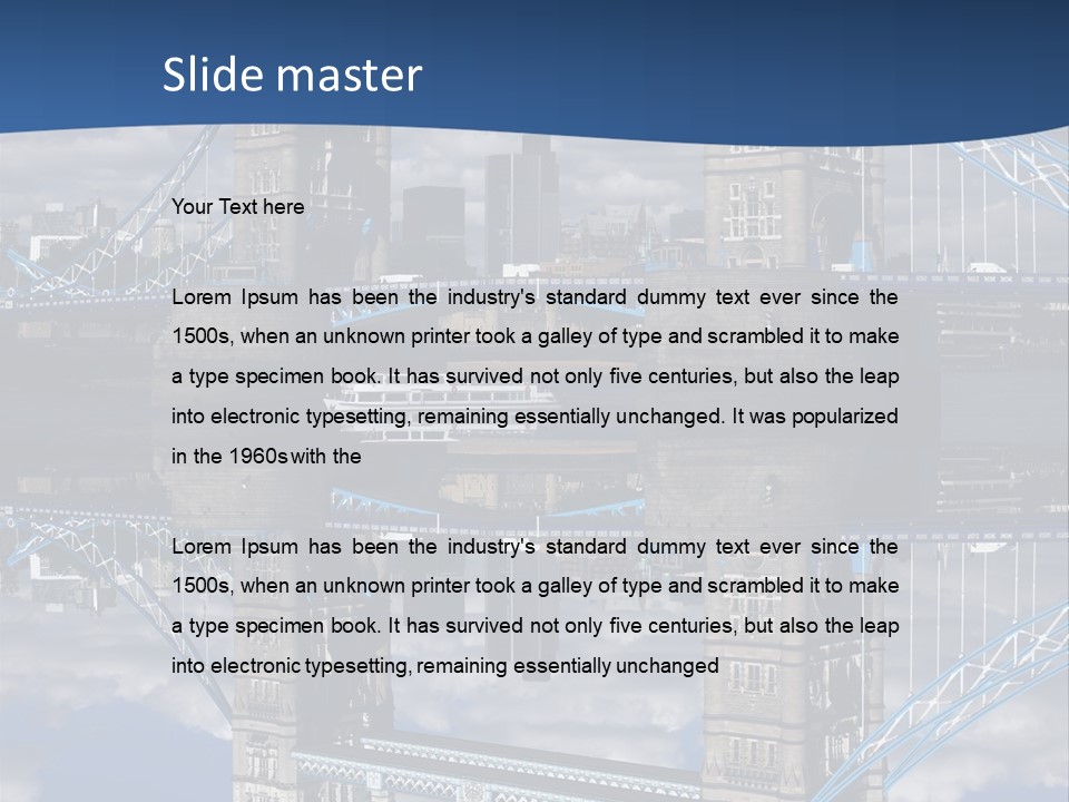 Tourist Symbol Reflex PowerPoint Template