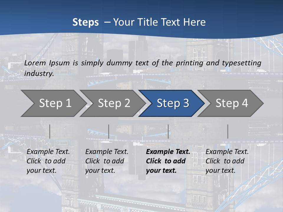 Tourist Symbol Reflex PowerPoint Template